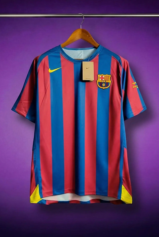 Retro Barcelona football shirt